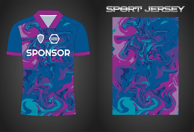 Soccer jersey sport shirt design template