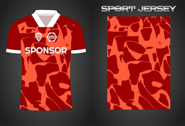 Soccer jersey sport shirt design template