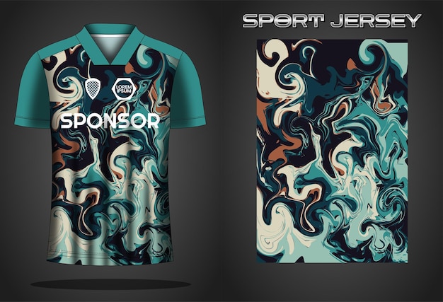 Soccer jersey sport shirt design template