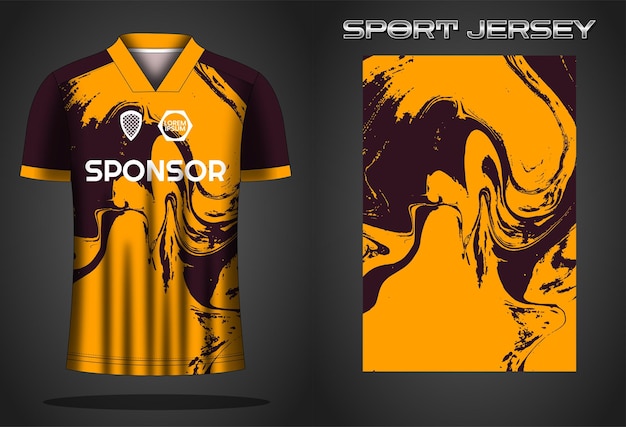 Soccer jersey sport shirt design template