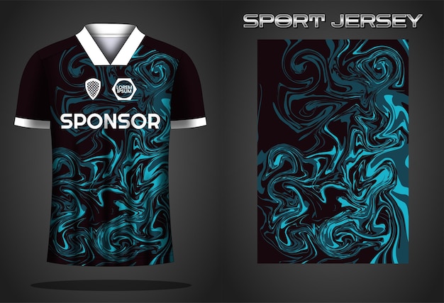 Soccer jersey sport shirt design template