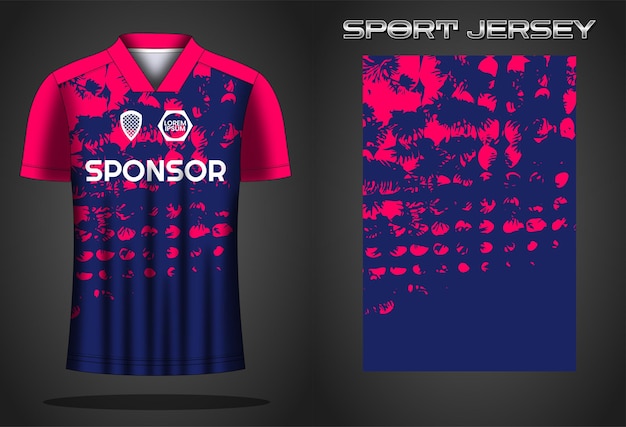 Soccer jersey sport shirt design template