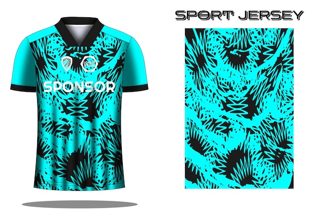 Soccer jersey sport shirt design template