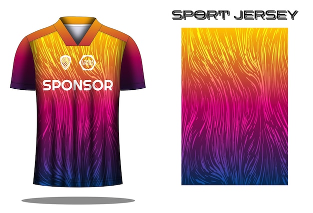 Soccer jersey sport shirt design template