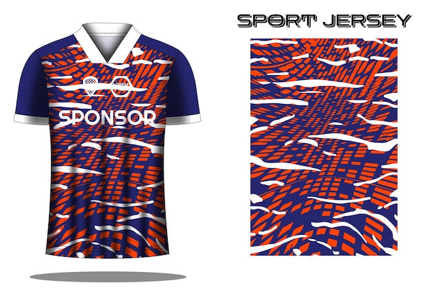 Soccer jersey sport shirt design template