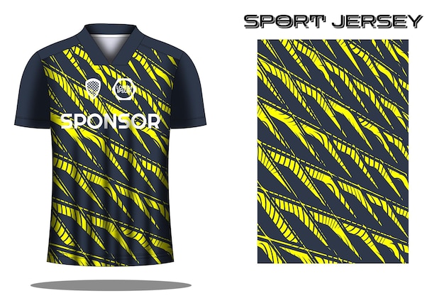 Soccer jersey sport shirt design template