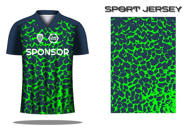 Soccer jersey sport shirt design template