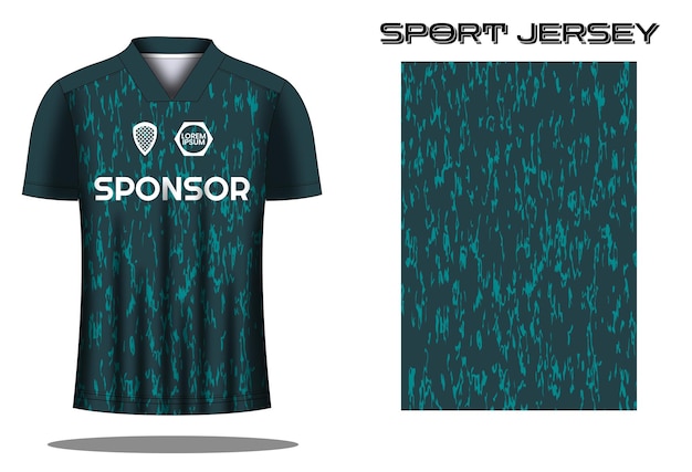 Soccer jersey sport shirt design template