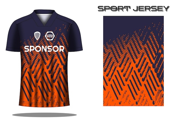 Soccer jersey sport shirt design template