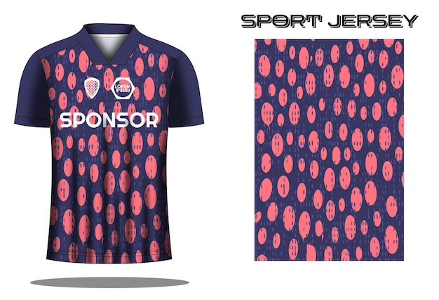 Soccer jersey sport shirt design template