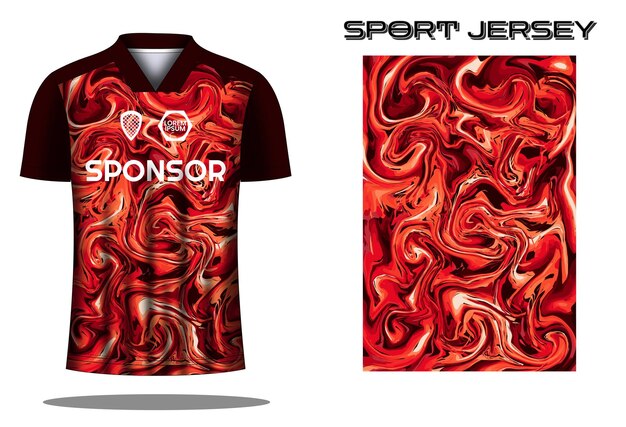 Soccer jersey sport shirt design template