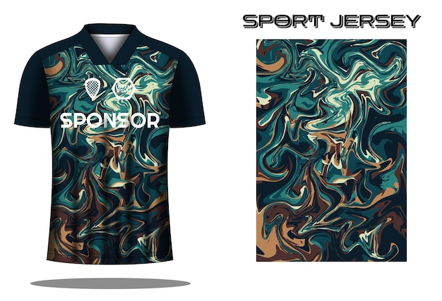 Soccer jersey sport shirt design template