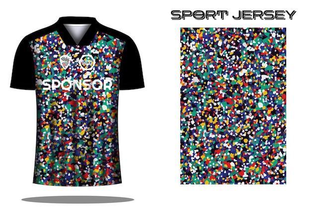 Soccer jersey sport shirt design template