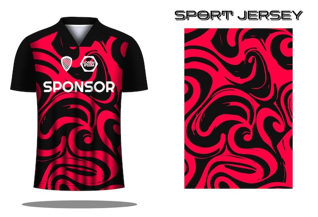 Soccer jersey sport shirt design template