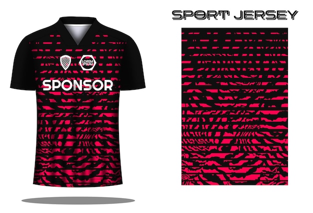 Soccer jersey sport shirt design template