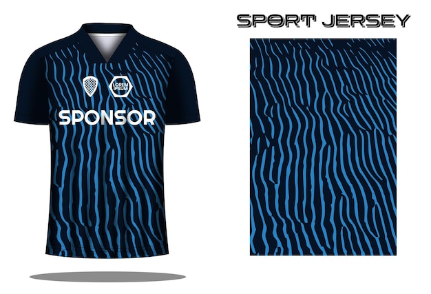 Soccer jersey sport shirt design template