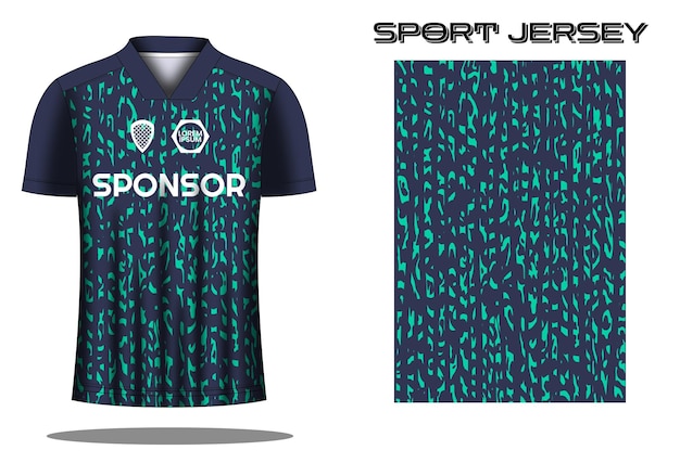 Soccer jersey sport shirt design template