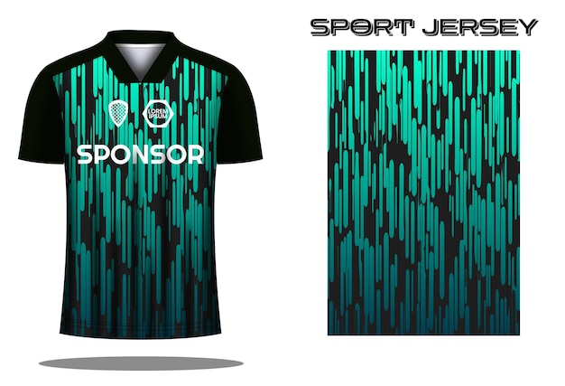 Soccer jersey sport shirt design template