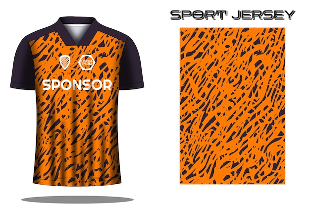 Soccer jersey sport shirt design template