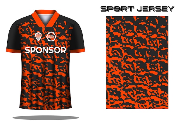 Soccer jersey sport shirt design template