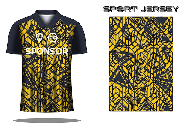 Soccer jersey sport shirt design template