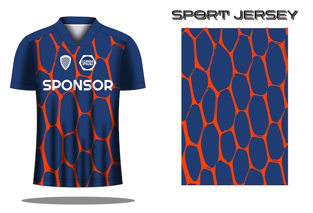 Soccer jersey sport shirt design template
