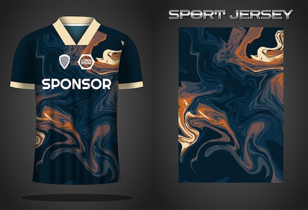 Vector soccer jersey sport shirt design template