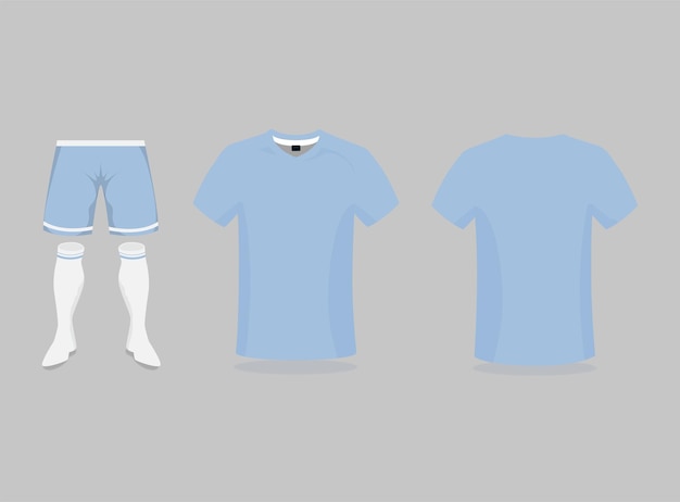 Soccer jersey sport t shirt design blue