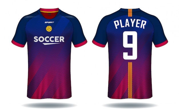 Soccer jersey sport t-shirt design.