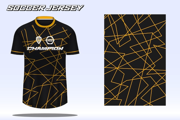Soccer jersey sport tshirt design mockup for football club 09