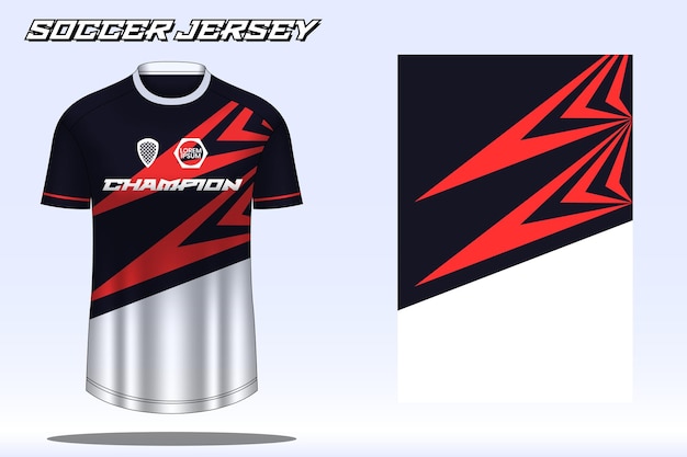 Soccer jersey sport tshirt design mockup for football club 19