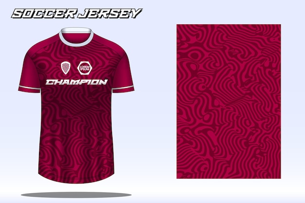 Mockup di design della maglietta sportiva della maglia da calcio per la squadra di calcio