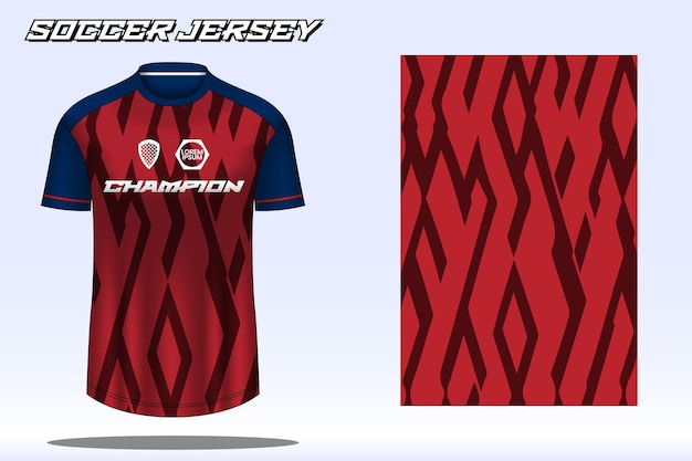 Mockup di design della maglietta sportiva della maglia da calcio per la squadra di calcio