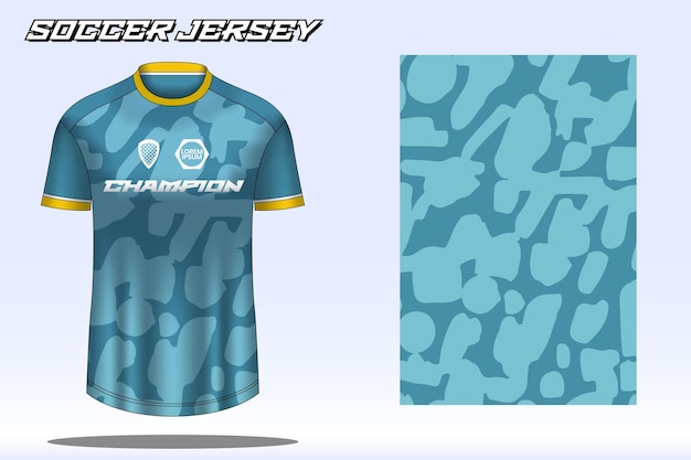 サッカー クラブのサッカー ジャージー スポーツ t シャツ デザイン モックアップ