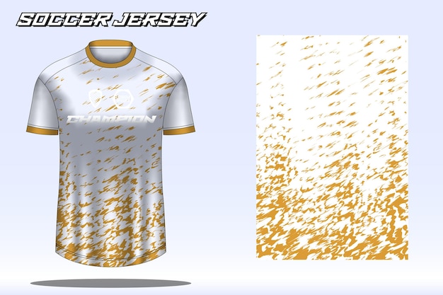 Soccer jersey sport tshirt design mockup for football club