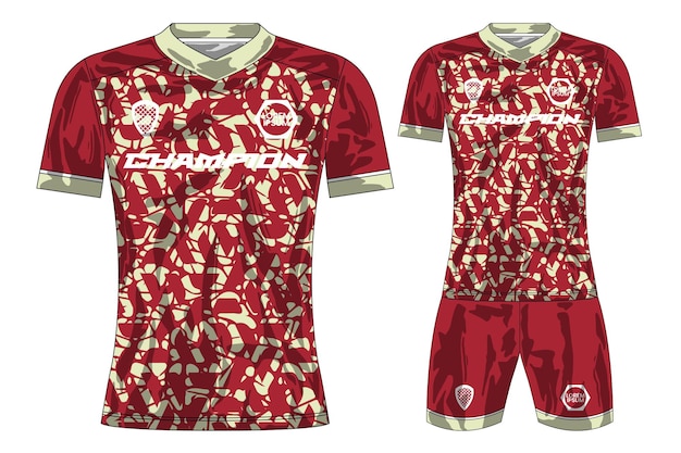 Mockup di design della maglietta sportiva della maglia da calcio per la squadra di calcio