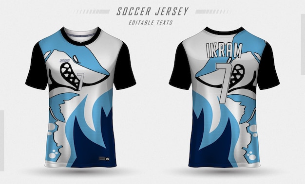 Soccer Jersey Sports Sublimation Cricket Football Fish