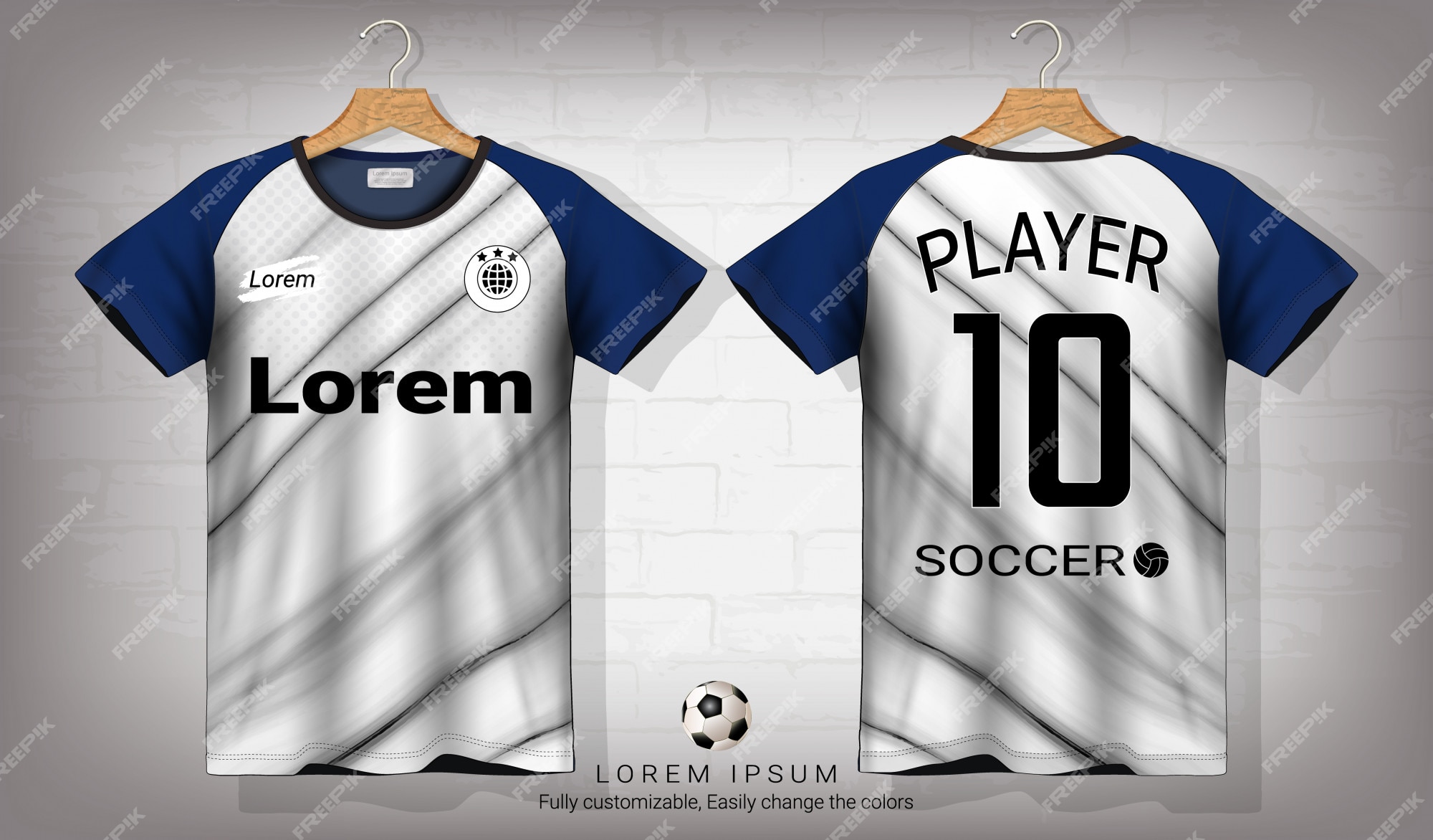 Premium Vector | Soccer jersey and t-shirt sport mockup template.