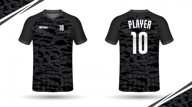 Vector soccer jersey template sport t shirt design