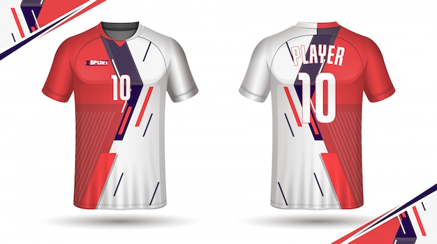 Soccer jersey template sport t-shirt design