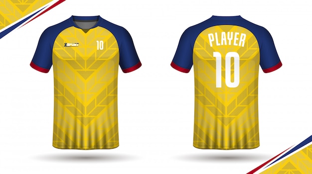 Soccer jersey template-sport t-shirt design