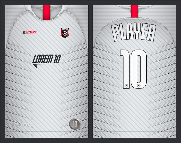 Vector soccer jersey template sport t shirt design
