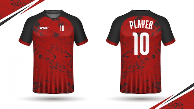 Vector soccer jersey template sport t shirt design