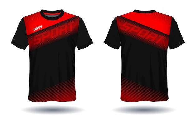 サッカーユニフォームtemplate.sport tシャツデザイン。