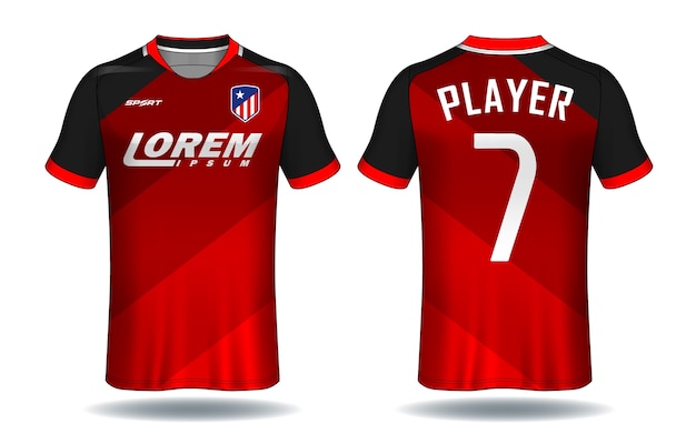 Soccer jersey template.sport t-shirt design.