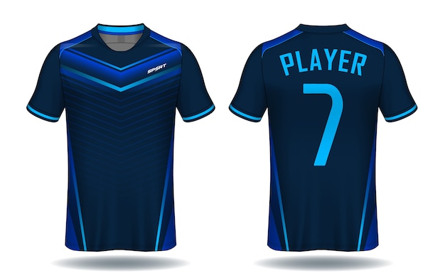 サッカーユニフォームtemplate.sport tシャツデザイン。