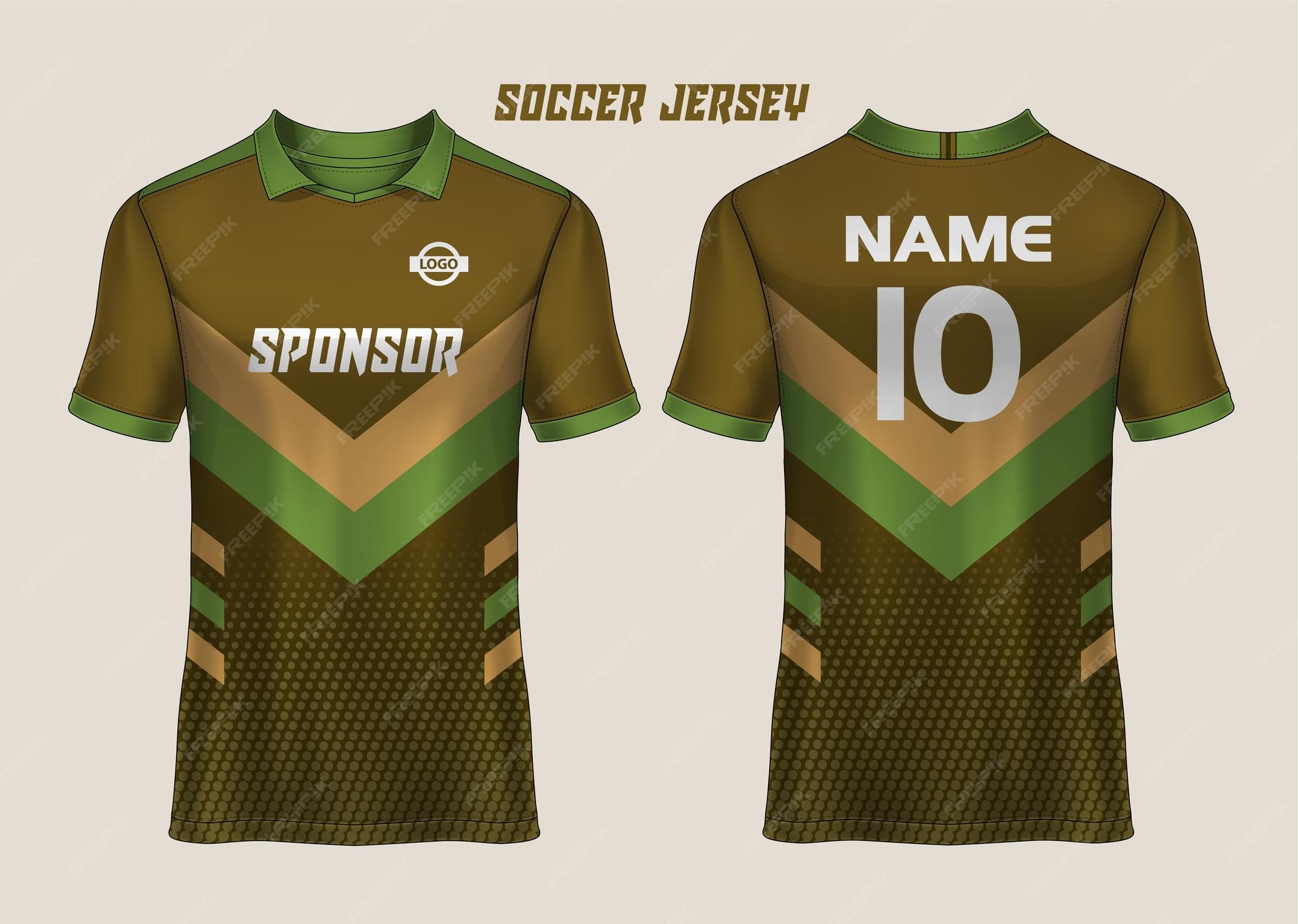 Premium Vector Soccer jersey template sport t shirt design