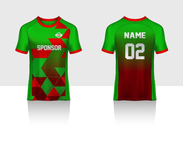 Soccer jersey template sport t-shirt design