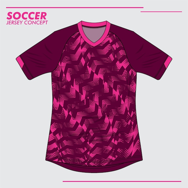 Vector soccer jersey template sports design