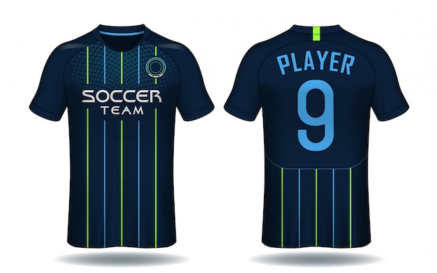 Soccer jersey template.